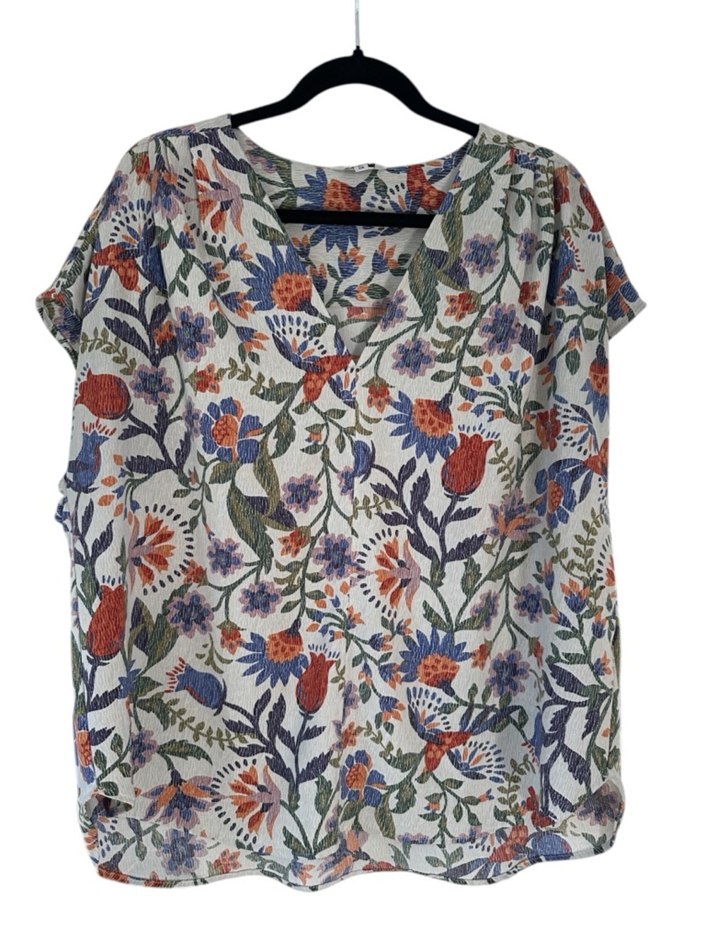 🌸 Reitmans Floral Blouse – Size XL – Lightweight & Airy V-Neck Top - Picture 2 of 9